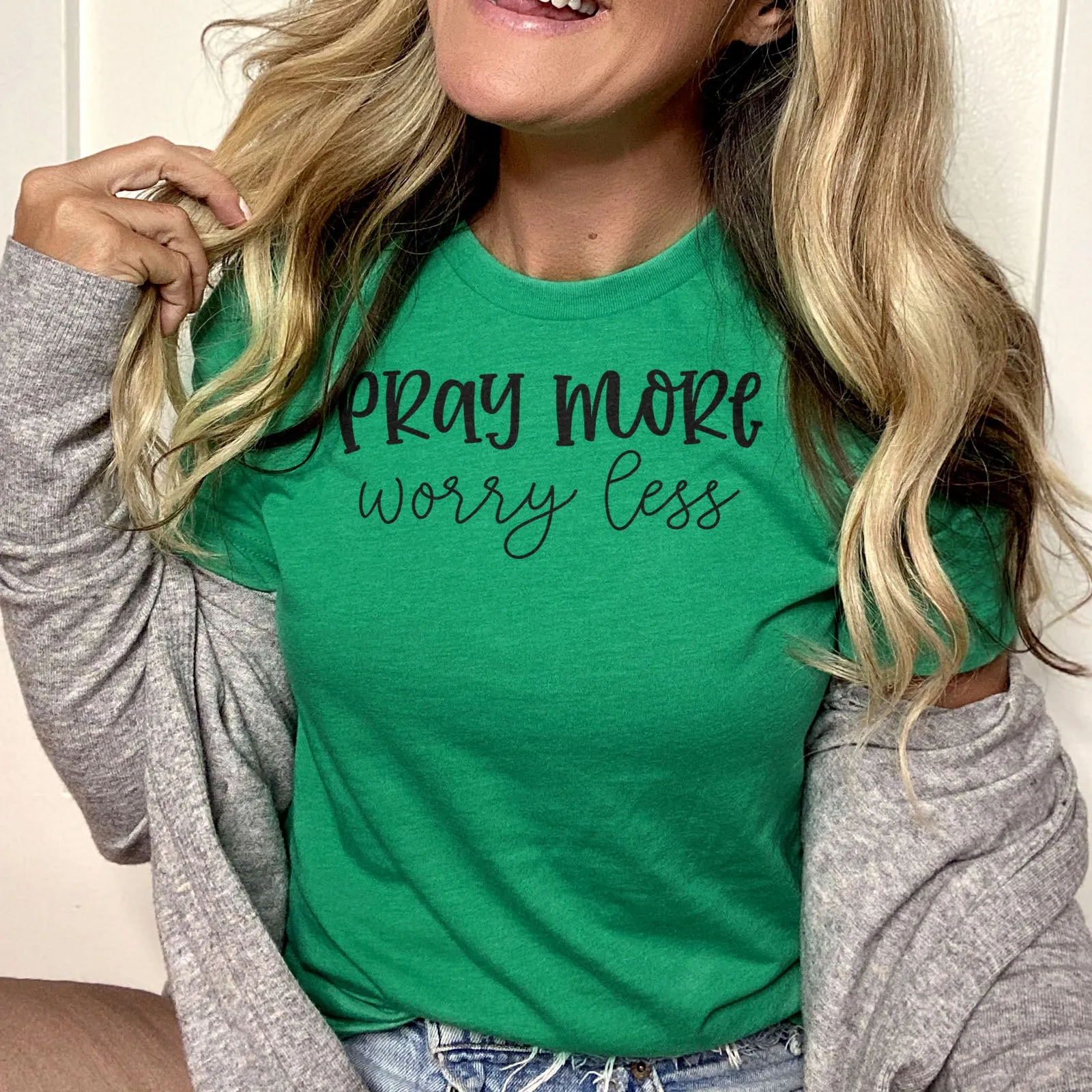 Pray More, Worry Less Tee