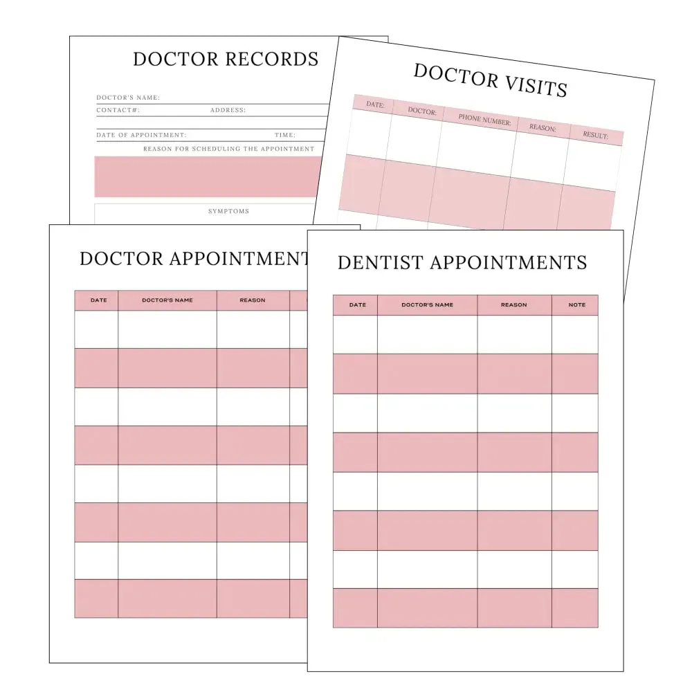 Premium Medical & Health Planner - PLR with Canva Template