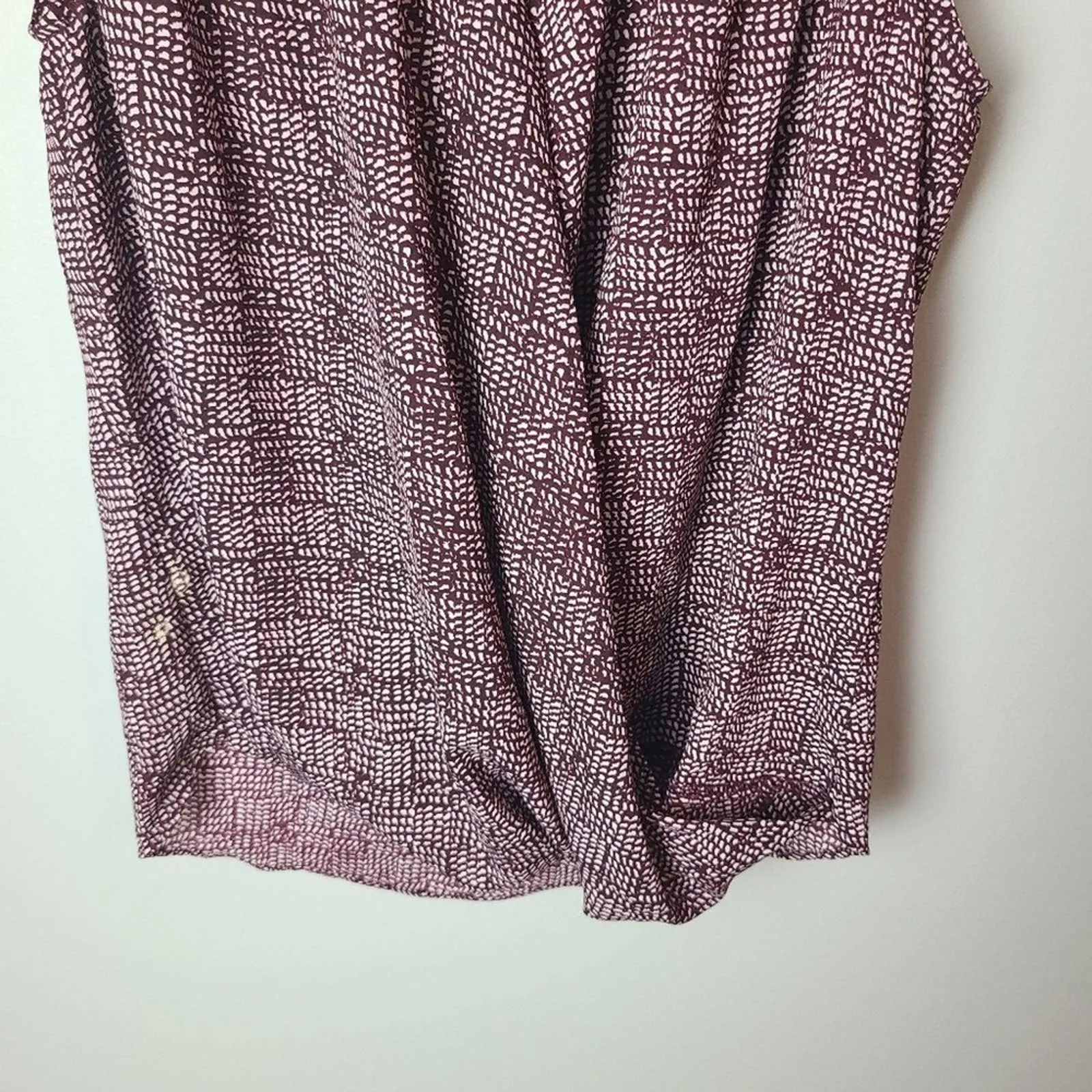 Printed Sleeveless Wrap Top