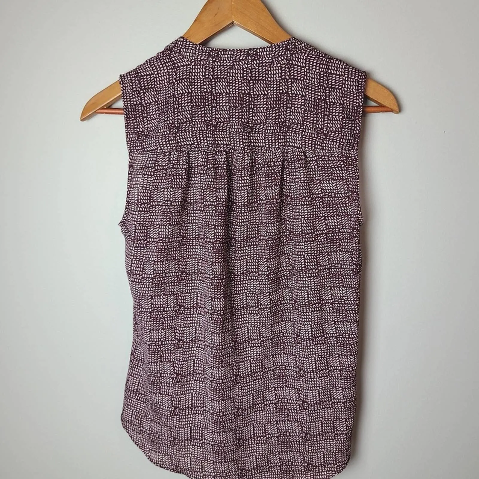 Printed Sleeveless Wrap Top