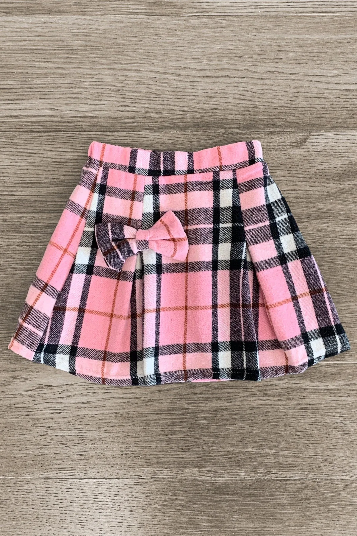 "K Is For Kindness" Pink Flannel Skirt Set