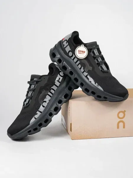 Sepatu Sneakers On Running Cloudmonster Lumos Black Reflective Authentic Sneakers