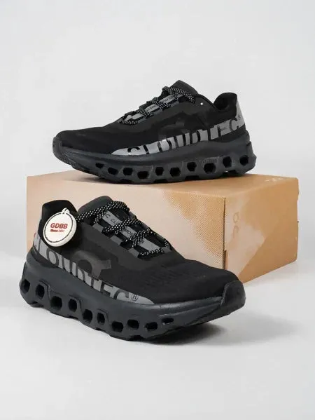 Sepatu Sneakers On Running Cloudmonster Lumos Black Reflective Authentic Sneakers
