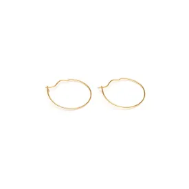 Small Hoop Earrings Gold Plated