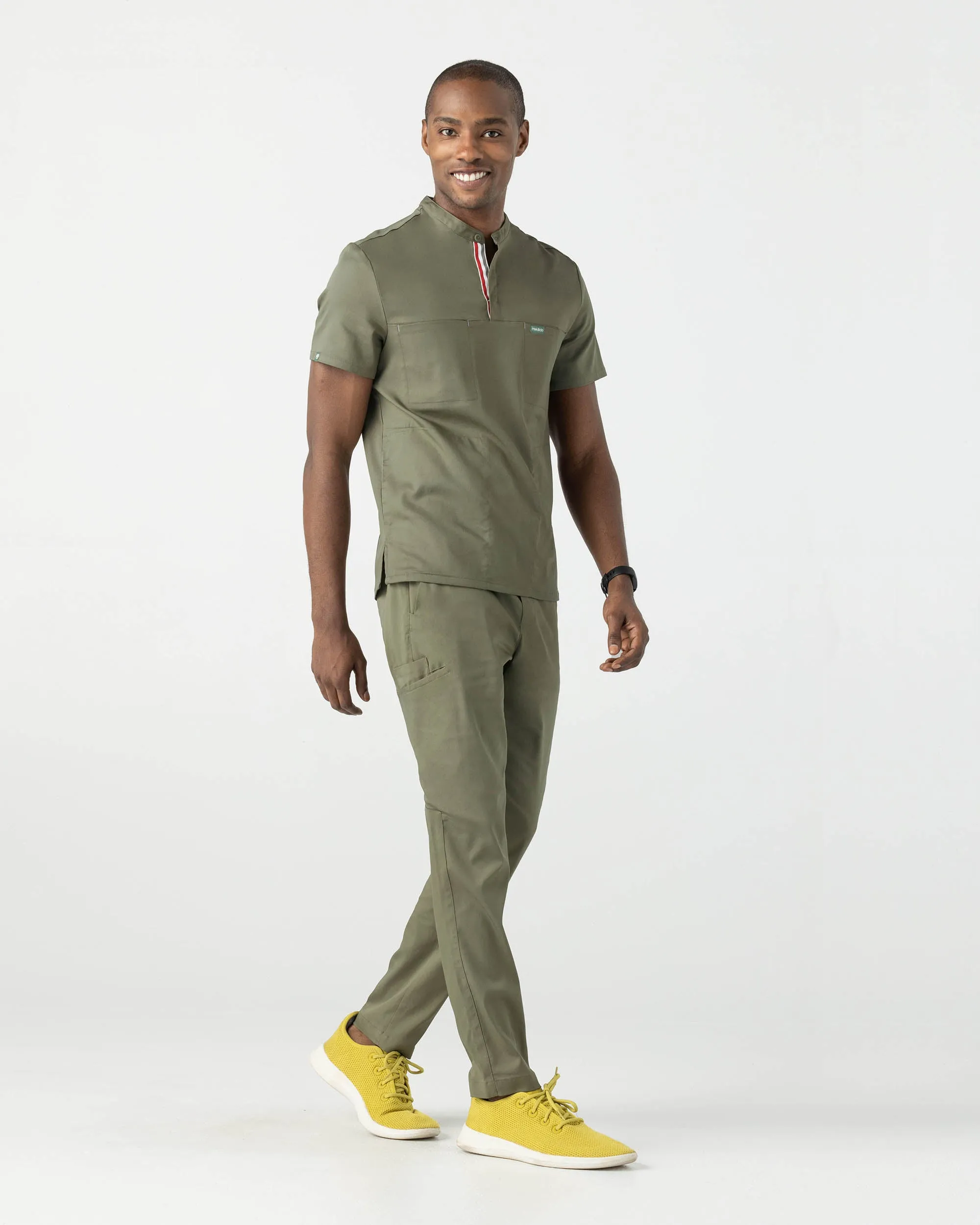 TENCEL™ Skye‎ ‎ Banded Collar Scrub Top
