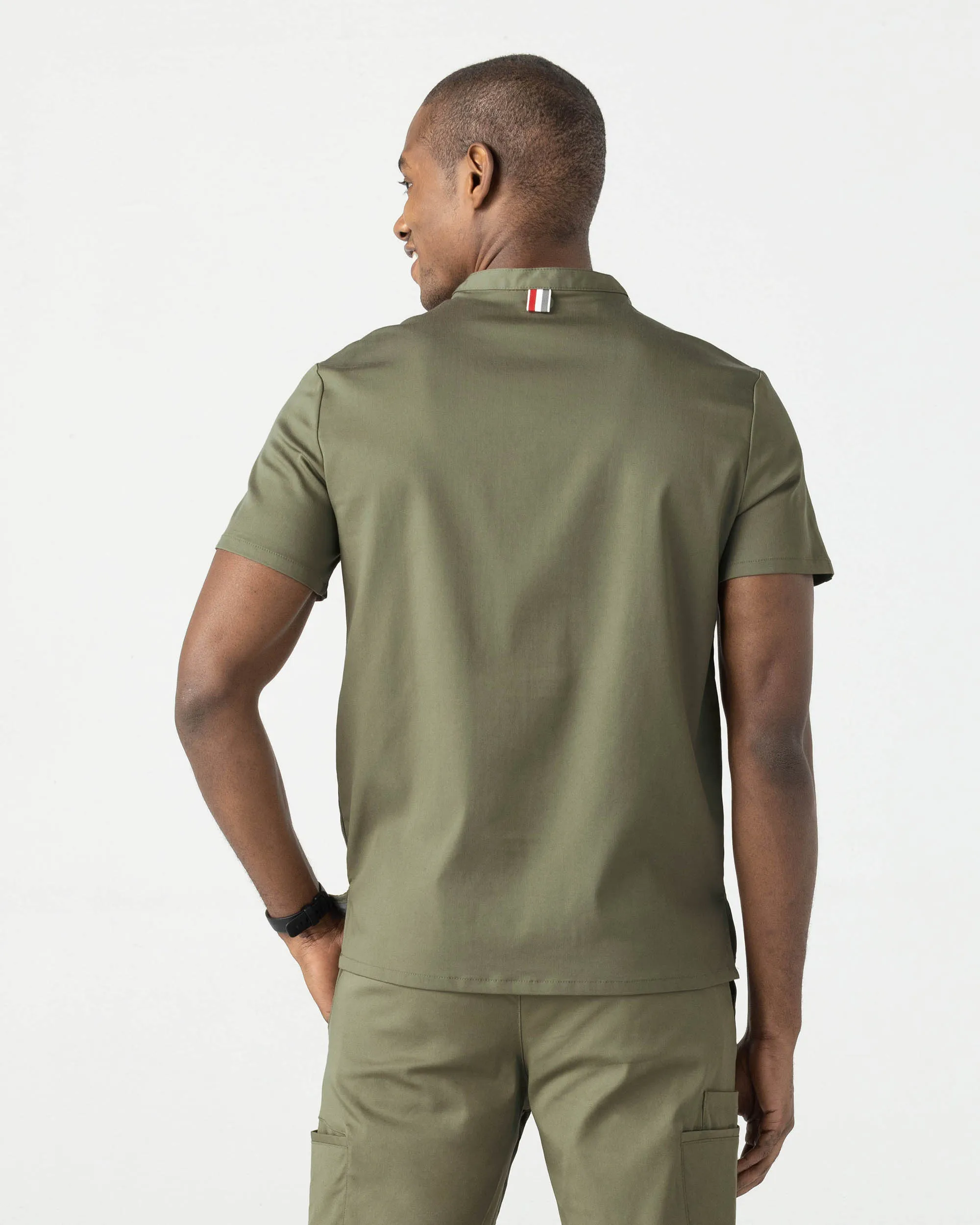 TENCEL™ Skye‎ ‎ Banded Collar Scrub Top