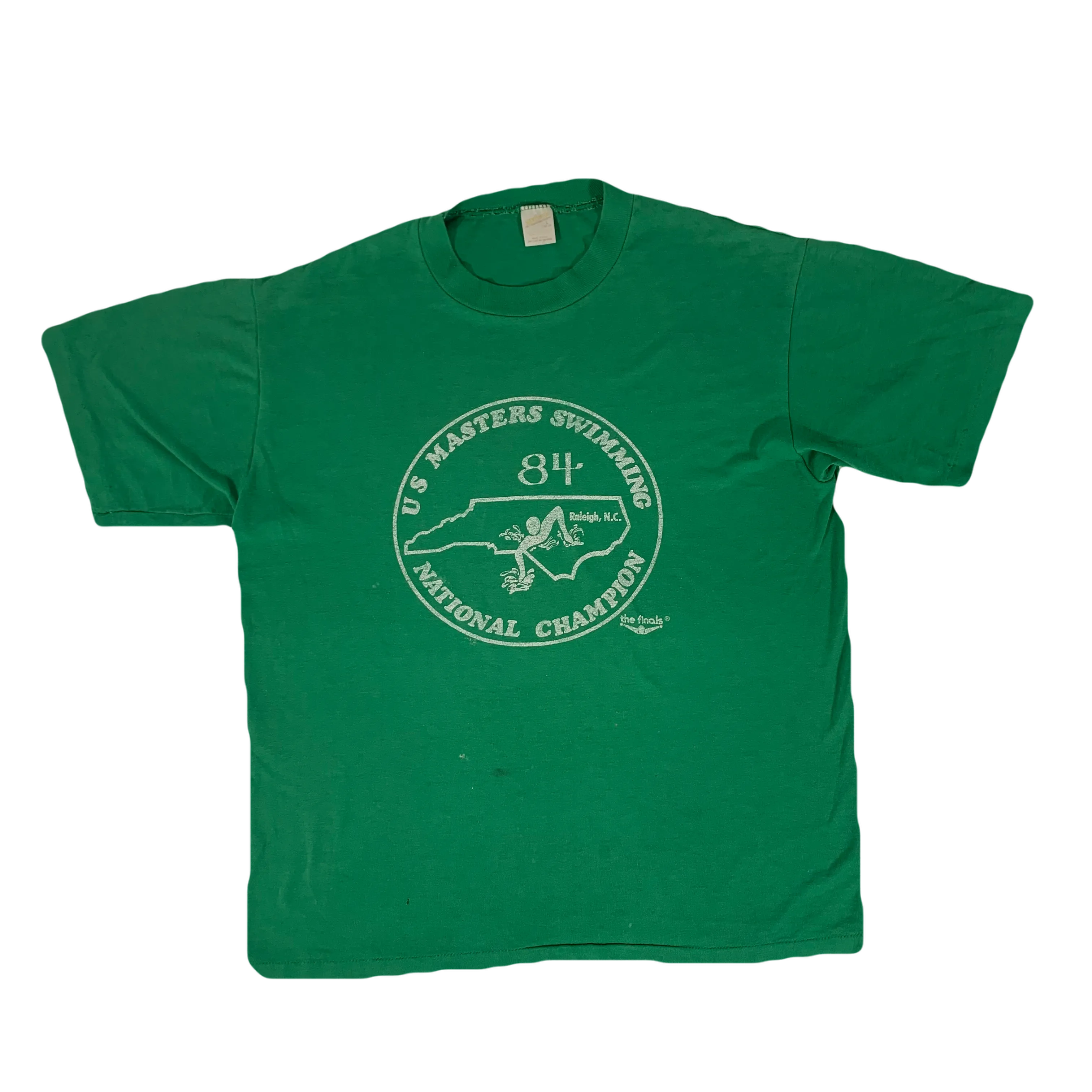 Vintage US Masters Swimming "National Champion" Raleigh, NC T-Shirt