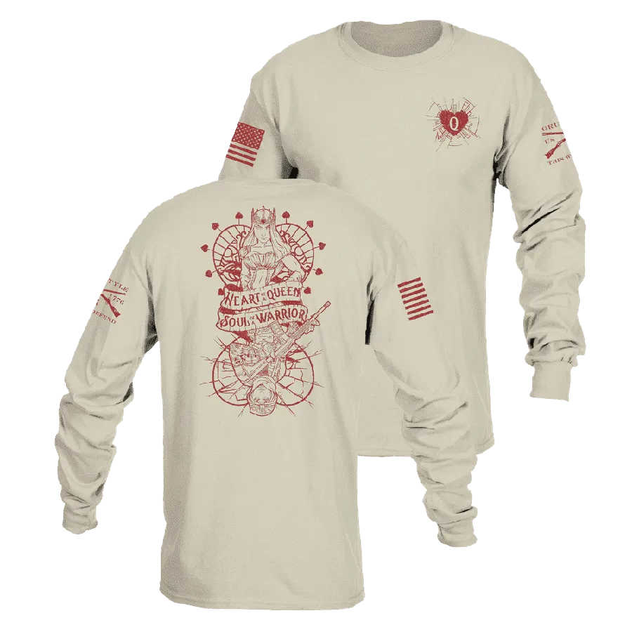 Women's Heart and Soul of a Warrior Long Sleeve - Sand