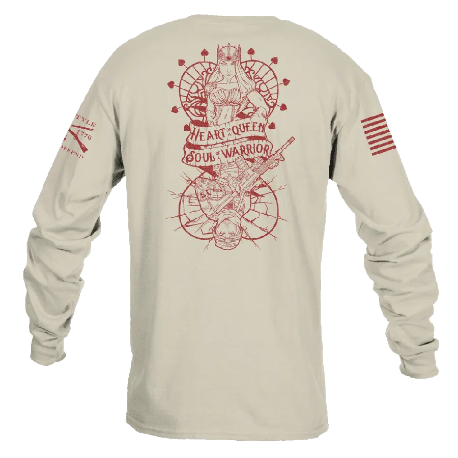 Women's Heart and Soul of a Warrior Long Sleeve - Sand